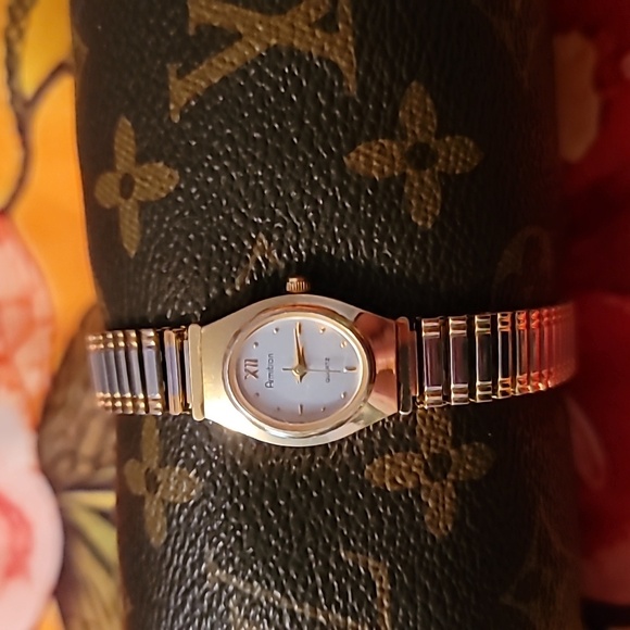 Armitron Womens Silver & Gold Tone Watch 25/5395T‎ - Picture 1 of 7